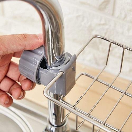 Giá Kệ inox để đồ rửa chén bát gắn vòi nước tiện lợi