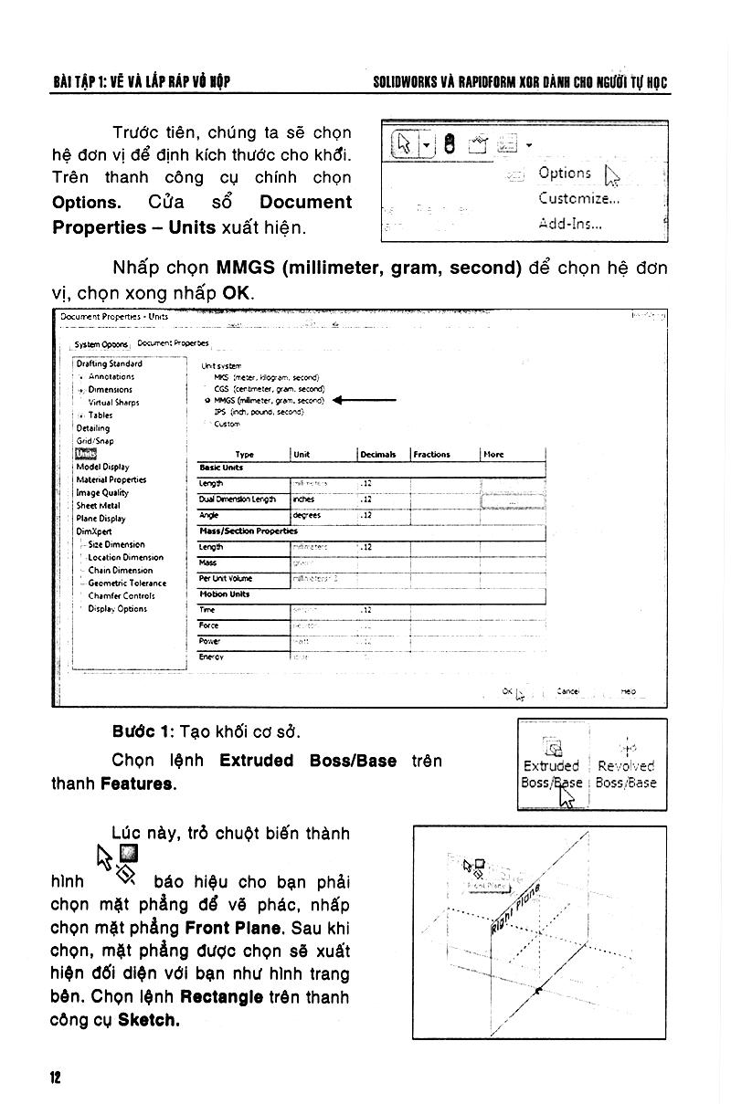 Sách Solidworks &amp; Rapidform Xor Dành Cho Người Tự Học