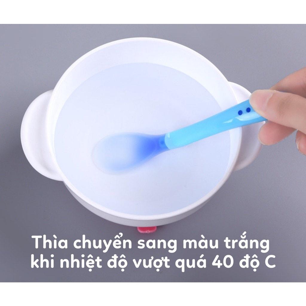 [Giá hủy diệt] Thìa Báo Nóng Cho Trẻ Ăn Dặm [Dahamart - Siêu Thị Ăn Dặm]