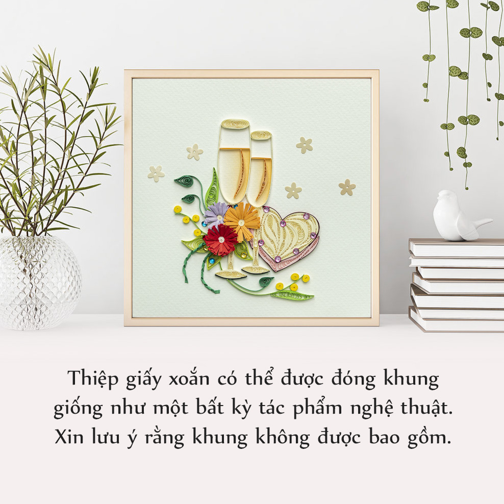 Thiệp Giấy Xoắn Tình Yêu - CNL1512