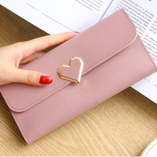 Ví nữ thời trang da cao cấp 40579 - xám