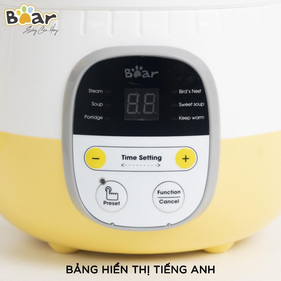 Nồi nấu cháo chậm 0.8L, 1L, 1.6L, 2L Bear BẢN QUỐC TẾ . Nồi nấu chậm Bear tiện lợi an toàn Hàng chính hãng