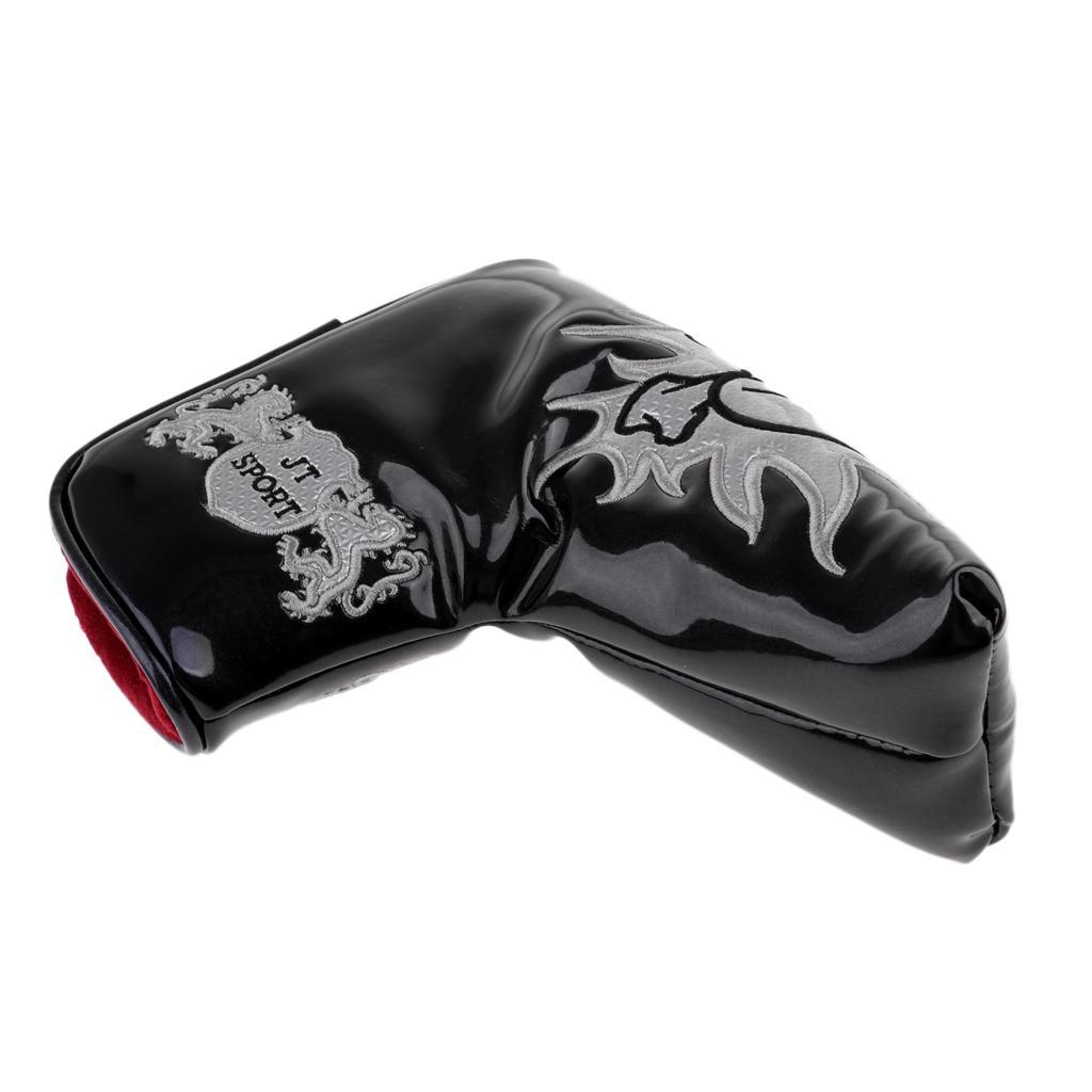 2pcs Waterproof Thickened Golf Putter Sleeve Club Head Cover Protector Bag