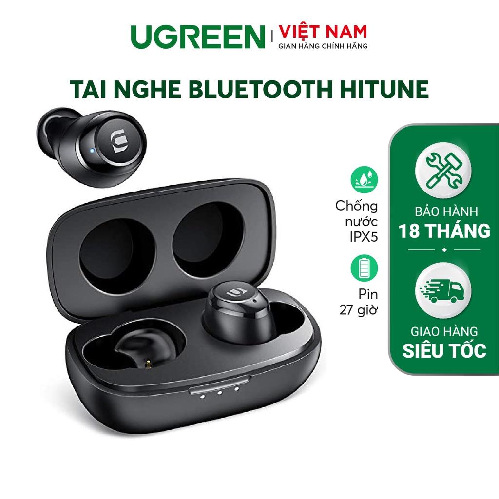 Tai nghe Bluetooth TWS UGREEN Hi-tune WS100 - Âm thanh Hifi, chống nước IPX5, sạc 15 phút nghe nhạc 2 giờ - Hàng Chính Hãng