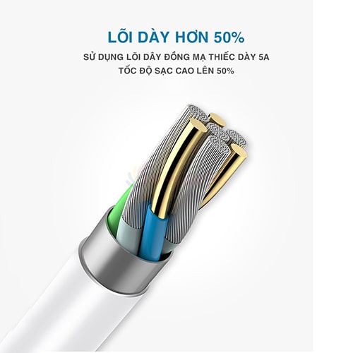 Cáp USB Type-C Bagi 45W 5A TC100-5A - Hàng chính hãng