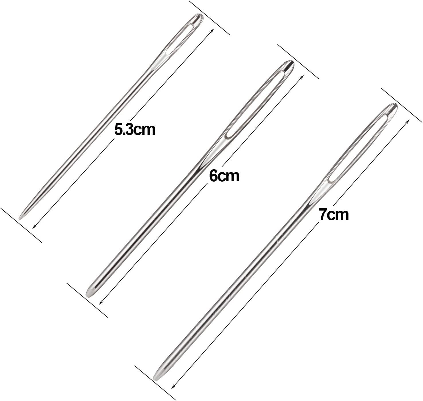 9 PCS len kim may kim kim lớn bằng da couture để cắm phích cắm với vòng tròn cho len đi qua khâu chéo canvas đan thêu