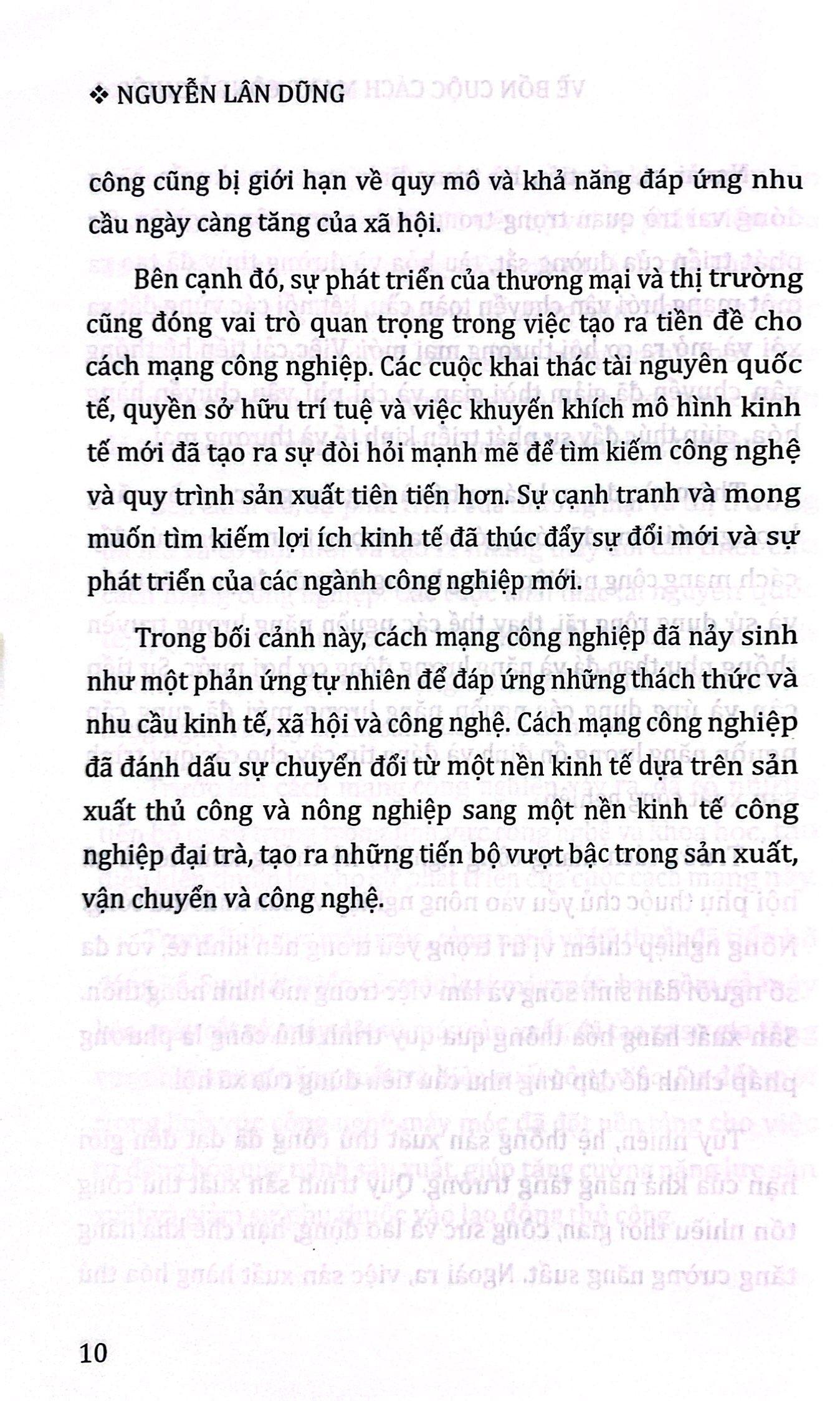 Về Bốn Cuộc Cách Mạng Công Nghiệp
