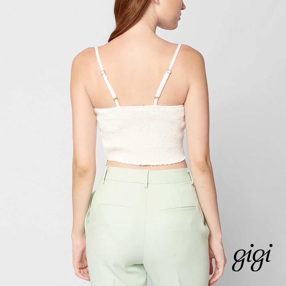 GIGI - Áo croptop nữ hai dây Ruffle Tie Camisole G1201T211205-00