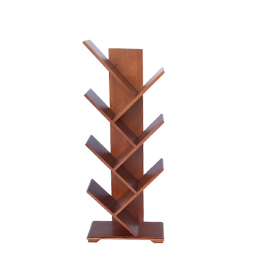 Kệ Gỗ Kệ Sách Hình Xương Cá Bằng Gỗ Cao Su Tự Nhiên Chống Ẩm Cao Cấp -