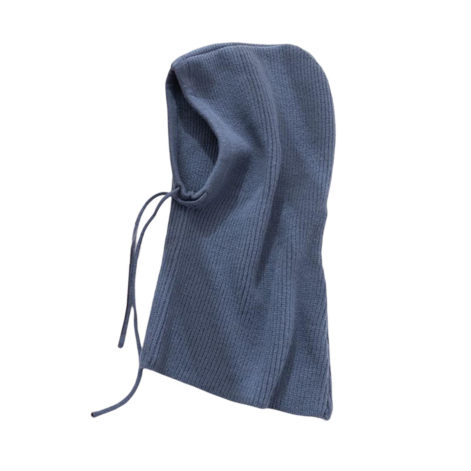 Warm Winter Hats Ski Neck Warmer Cap Outdoor Sports Knitted Hooded Scarf