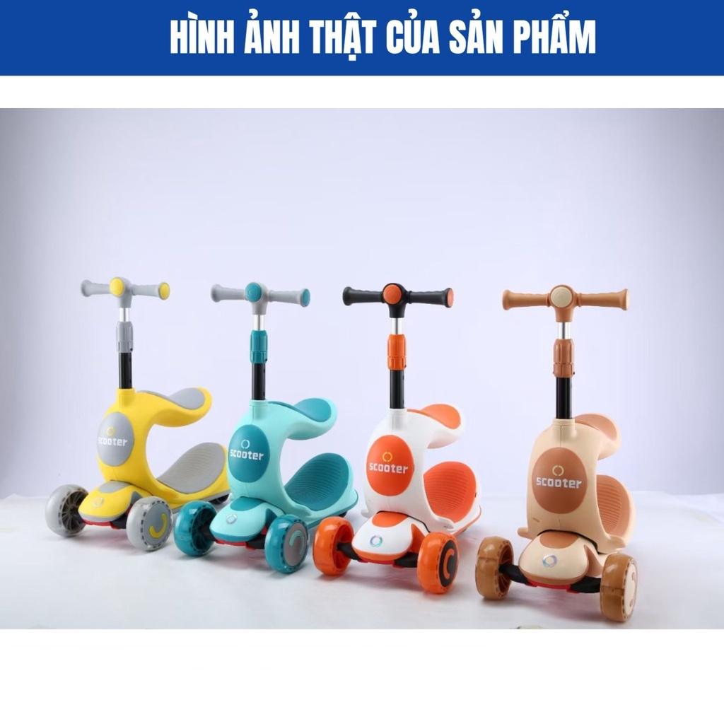 Xe trượt Scooter 3 bánh phát sáng có nhạc cho bé 808 MẸ BÉ PINUS