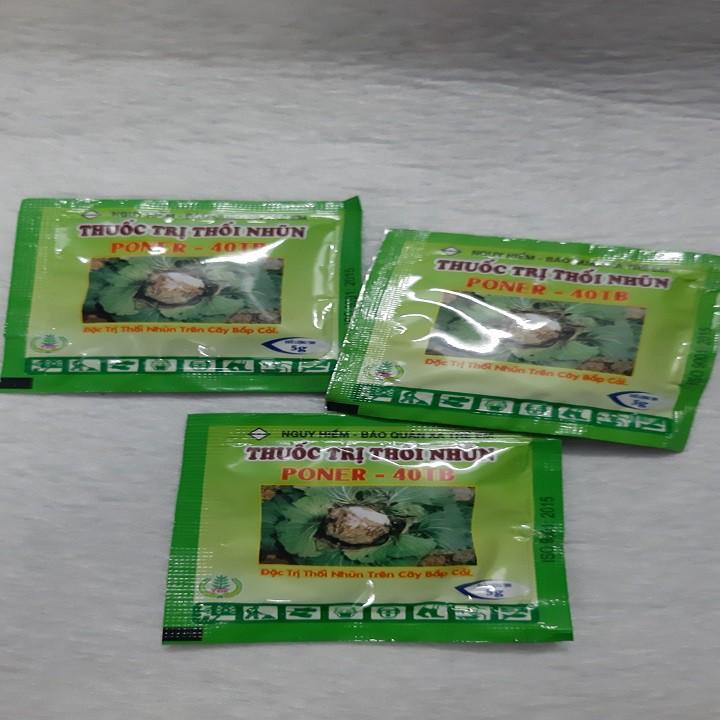 Hộp 10 viên PONER-40TB trừ bệnh thối nhũn cho cây trồng - gói 5 gram
