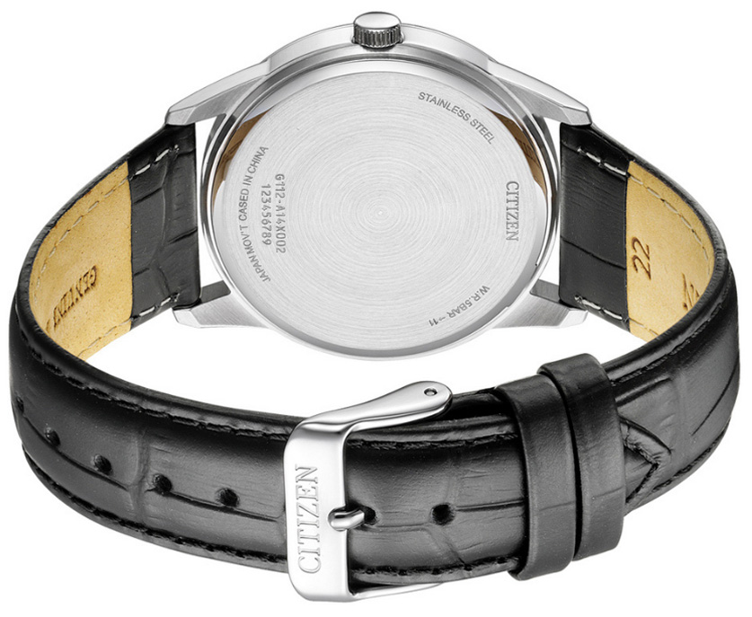 Đồng Hồ Nam Citizen Pin-Quartz Dây Da BI5008-00A - Mặt Trắng (39mm)