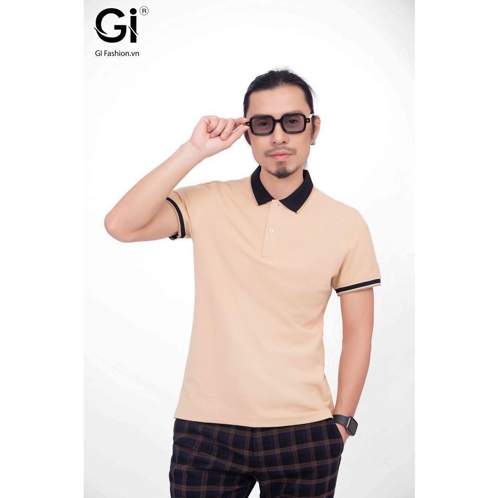 Áo Polo nam màu vàng bò, chất liệu cotton co giãn thấm 4 chiều hút mồ hôi (MPC30305