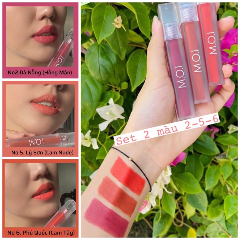 Set 3 Son Môi M.O.I Nhung Lì Sgirl SUMMER EDITION Hồ Ngọc Hà (Chính Hãng)