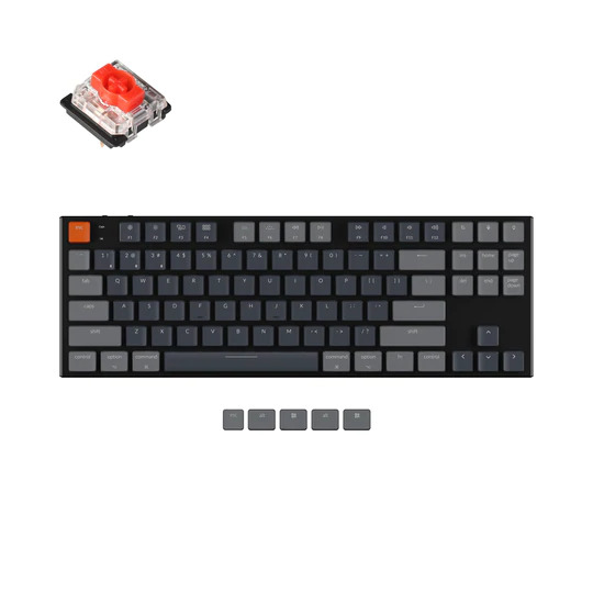 Bàn phím cơ TKL không dây Keychron K1V5 Led RGB Gateron Switch - Hàng Chính Hãng