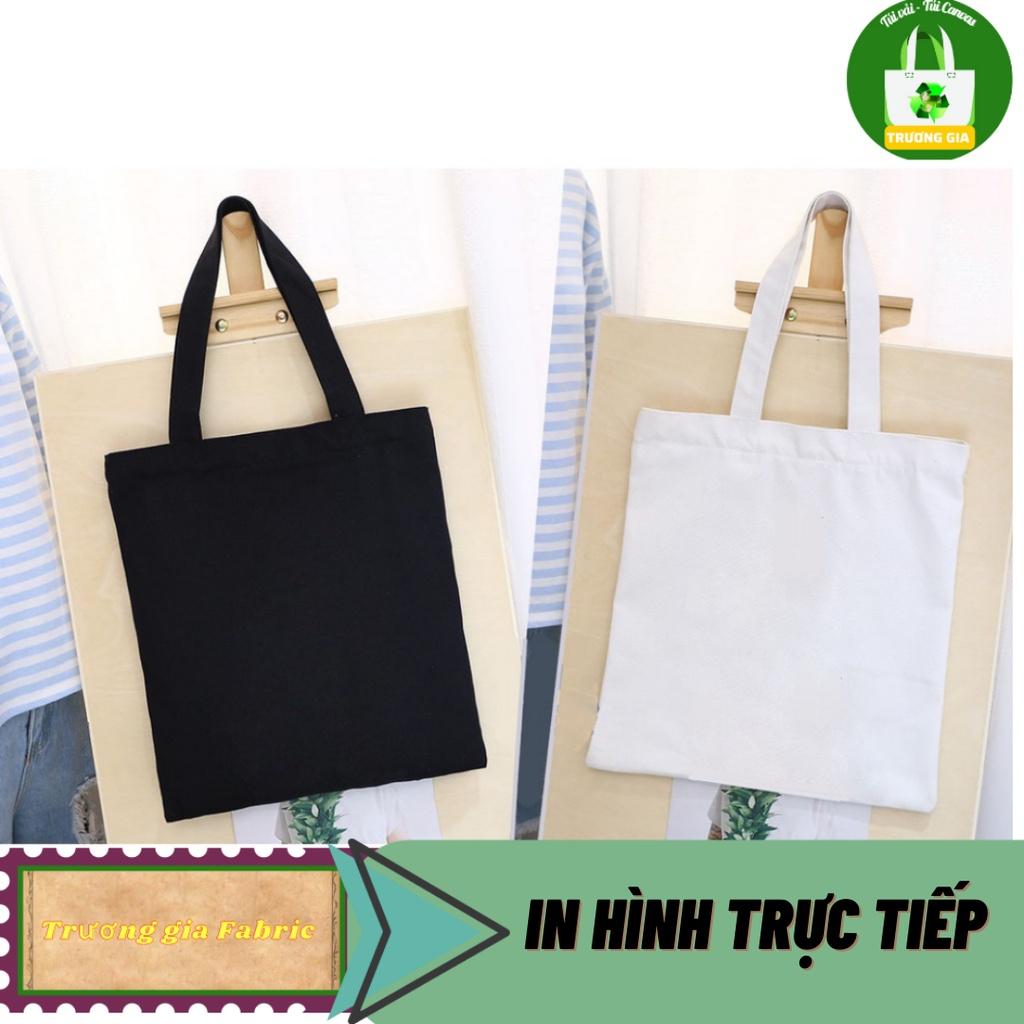 (Có khóa) Túi Vải Canvas Túi vải bố kích thước 31x36cm có nhận Tùy chỉnh kích thước in logo