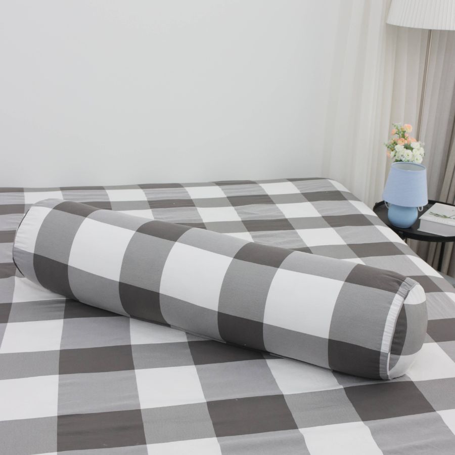 Vỏ gối ôm công nghệ nhuộm sợi Yarn Dyed K-Bedding KPCD, kích thước 80x100cm, có khóa kéo