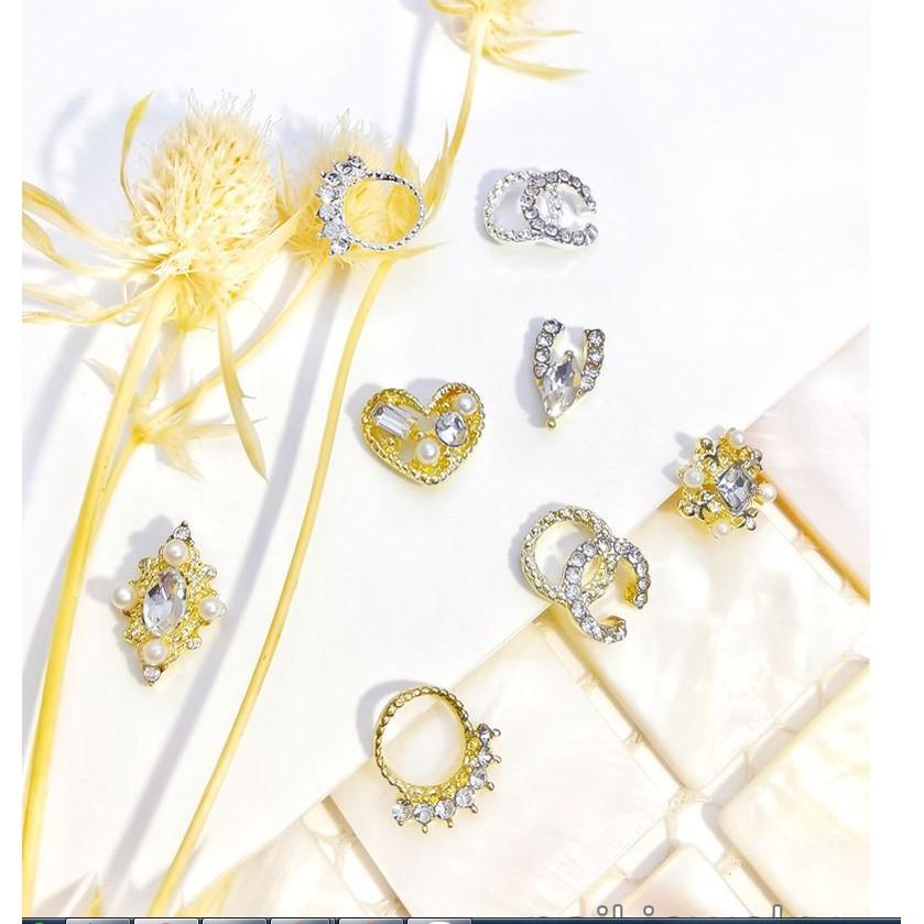 charm nơ trang trí nail