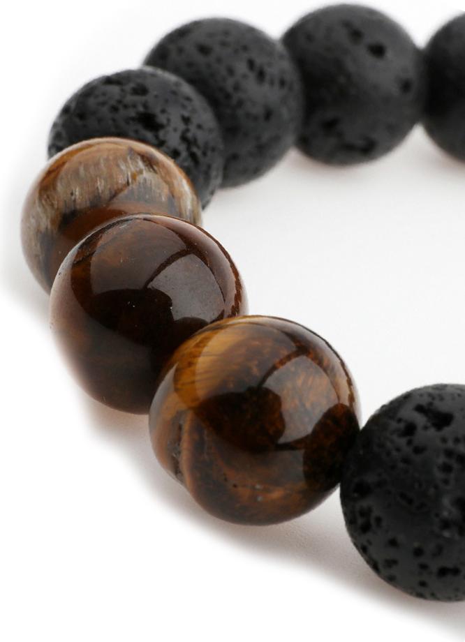 VòngTay Đá Thiên Thạch Đá Opal Mắt Hổ Tự Nhiên 11MM GEMBANK