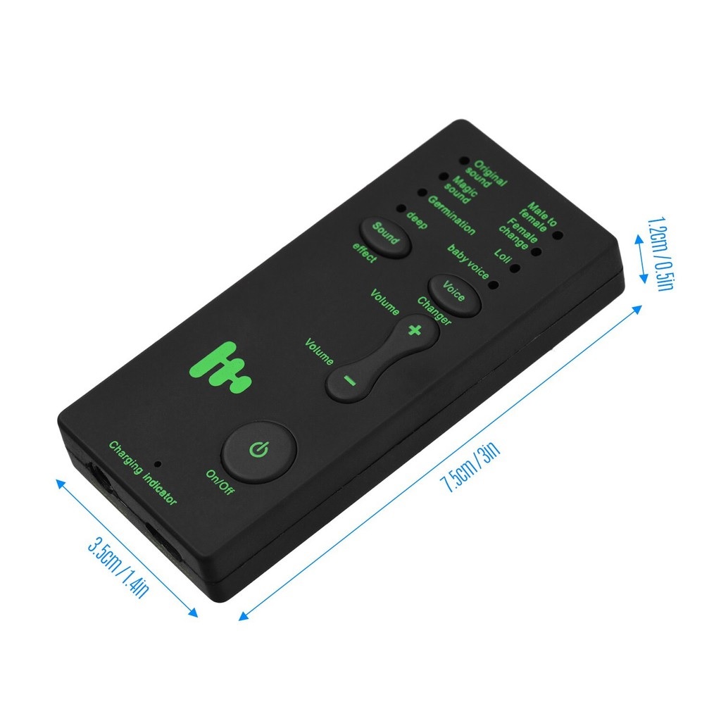 ROGTZ Bộ Chuyển Đổi 7 Giọng Nói Nam, Nữ, Trẻ Em M1 Dành Cho Điện Thoại, Máy Tính Bảng, Pc, Hỗ Trợ Mic Đổi Giọng Chơi Game - Hàng Nhập Khẩu