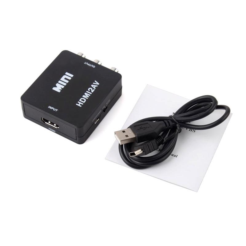 SOAIY Bộ chuyển đổi tín hiệu từ HDMI sang AV Mini - Hàng Nhập Khẩu