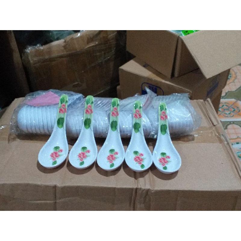 Thìa Ăn Cơm Melamine - Thìa Súp Nhựa Phíp