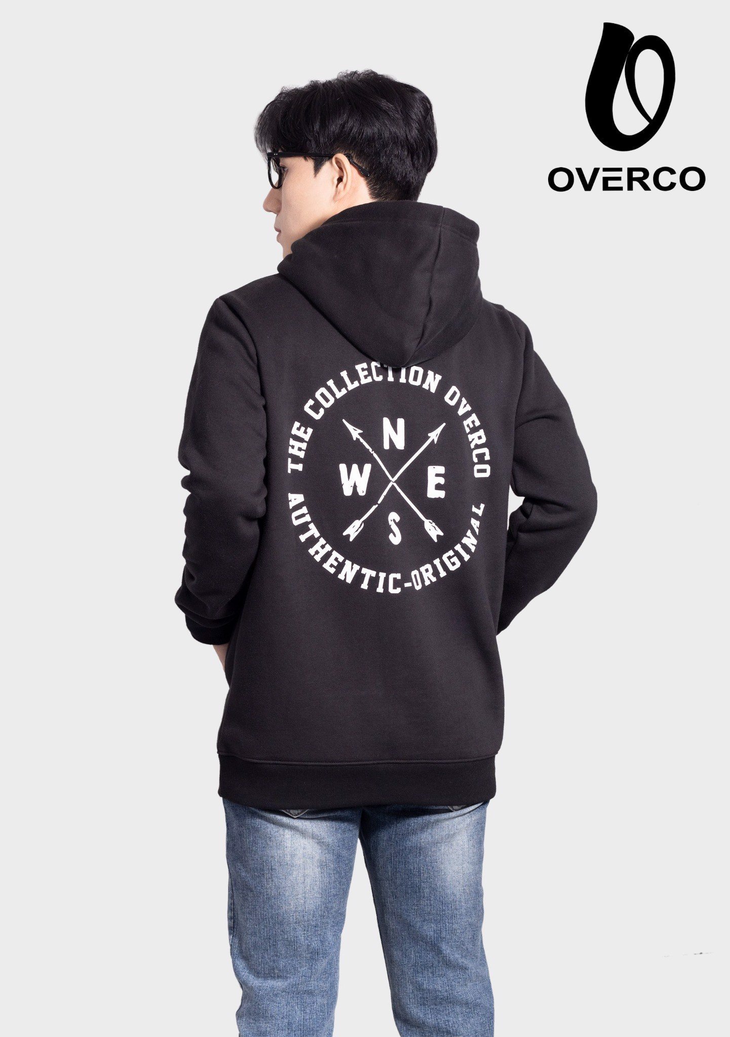 Áo Hoodie OVERCO Chất Vải Nỉ Cotton Cao cấp, Dày Dặn, In Chữ Và Họa Tiết Trên Áo Năng Động Trẻ Trung