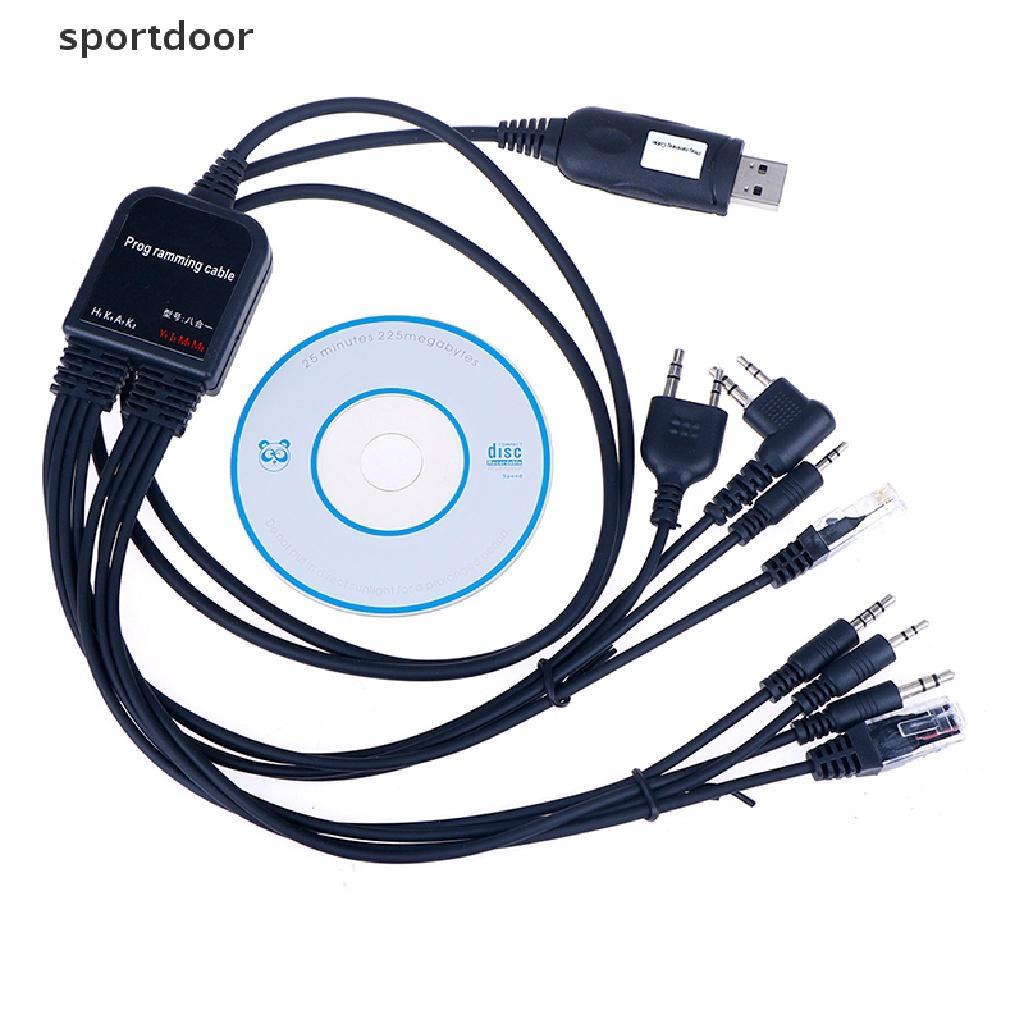 Dây Cáp Lập Trình usb 8 Trong 1 Chuyên Dụng Cho Bộ Đàm Xe Hơi