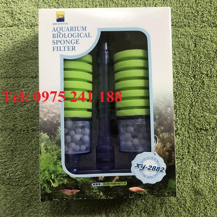 Lọc bể cá XY-2881 đã bao gồm cả hộp lọc, bông lọc và sứ lọc