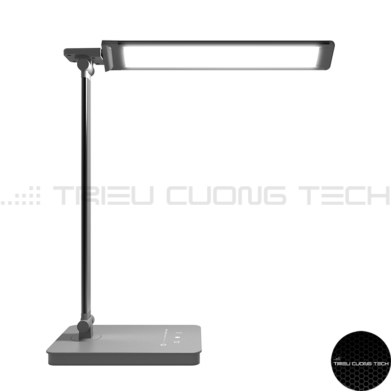 Hình ảnh Đèn Bàn Học Led Bảo Vệ Mắt Chống Cận Làm Việc - Đọc Sách - Học Tập - 2 Trục Gập Gọn Tiện Lợi - 5 Cấp Độ Ánh Sáng - Linh Hoạt Điều Chỉnh Góc Độ & Vùng Sáng 3000-6000K Hàng Chính Hãng