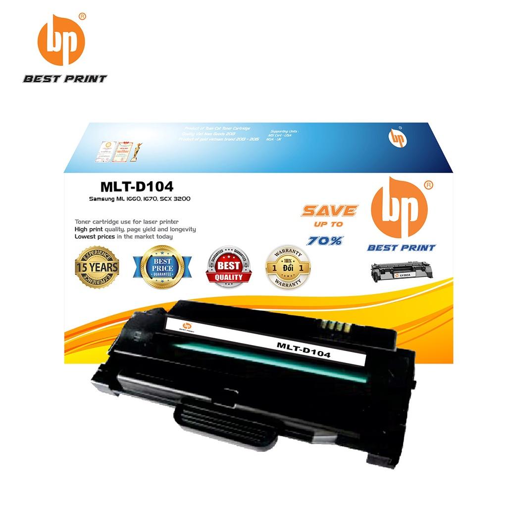 Hộp mực in BEST PRINT MLT-D104 dùng cho máy in Samsung ML 1660, 1670, SCX 3200 - HÀNG CHÍNH HÃNG