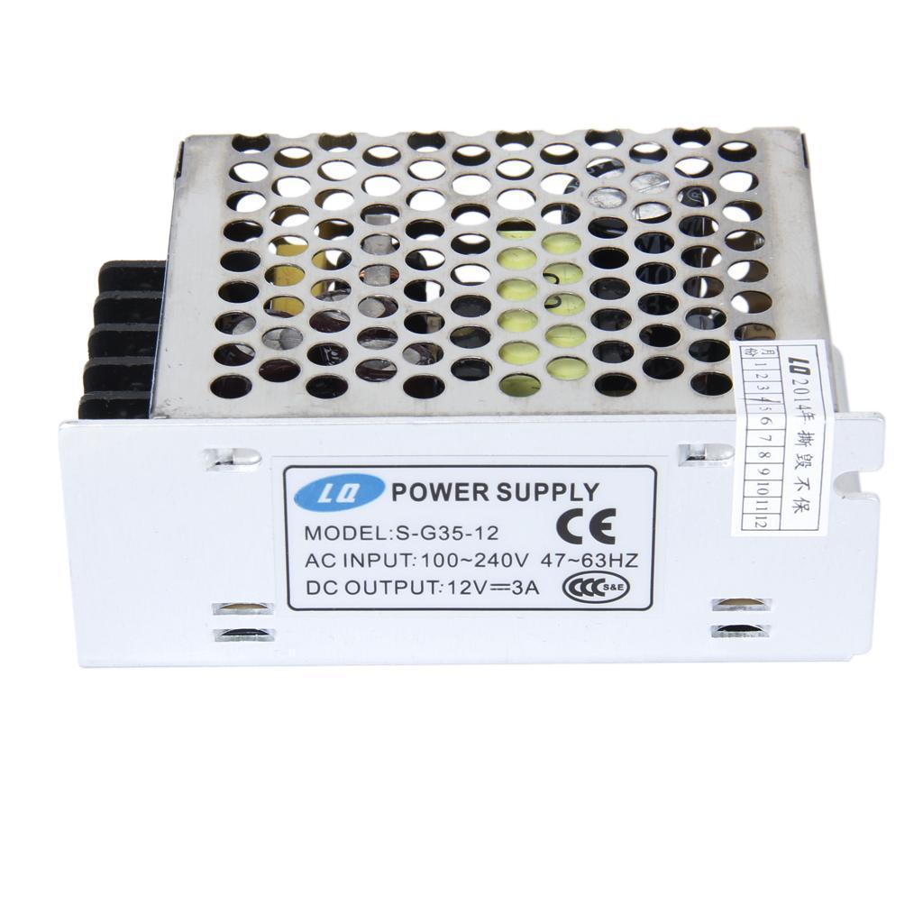 AC 100-240V to 12V DC Regulated Switching Power Supply Converter Transformer