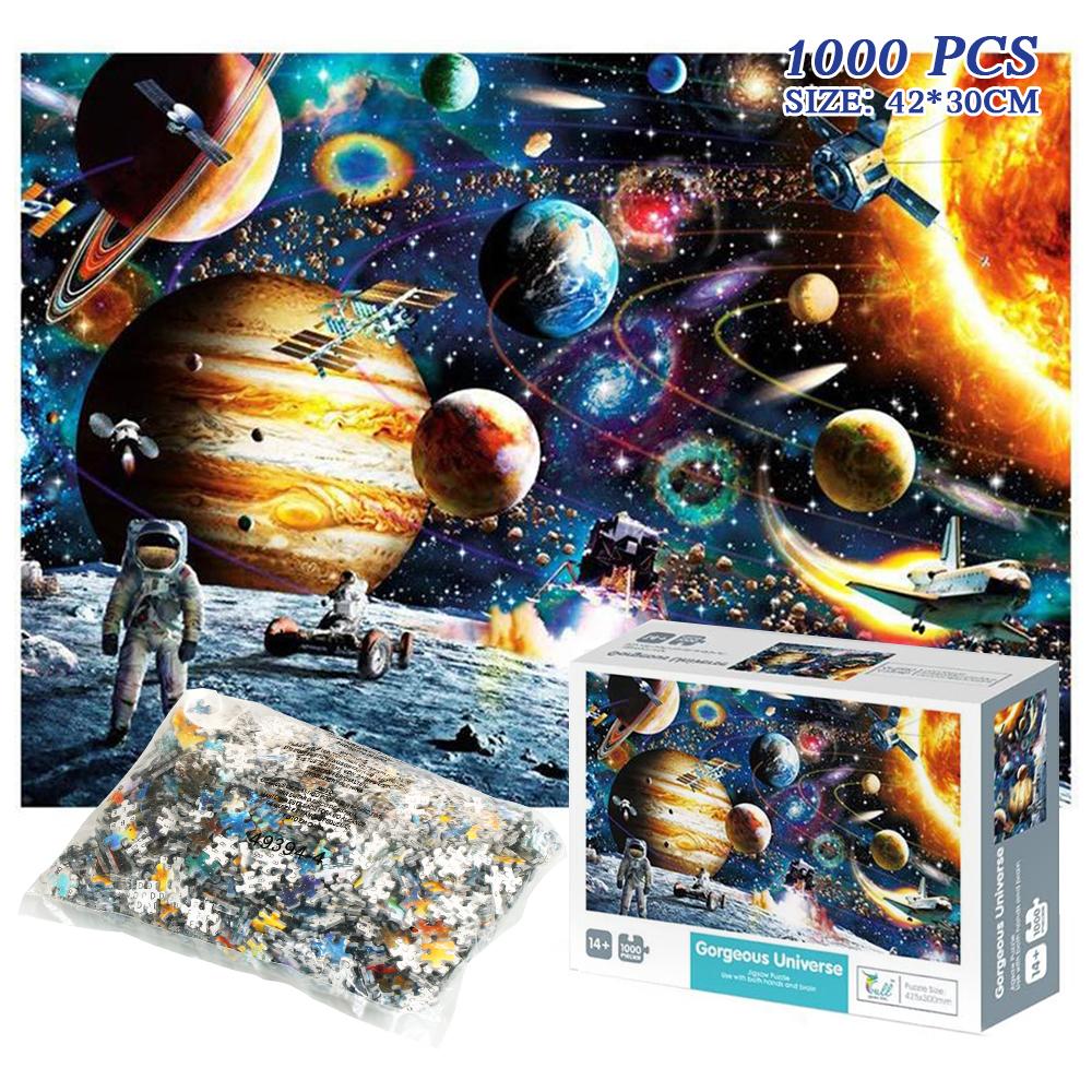 1000 mảnh ghép hình được làm bằng giấy chất lượng cao, độ dày 2mm