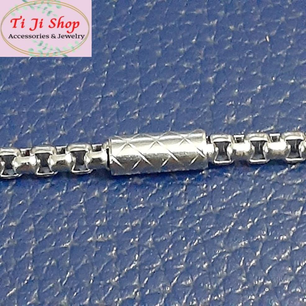 Lắc tay inox bông dừa bọc khoanh cách điệu khóa xịn siêu đẹp, chuẩn thời trang