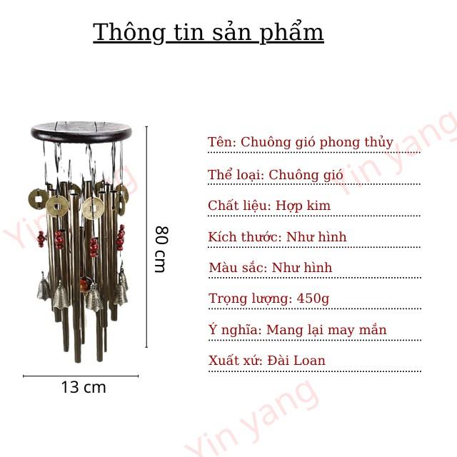 Chuông Gió Phong Thủy Đem Lại May Mắn cao cấp, chất lượng