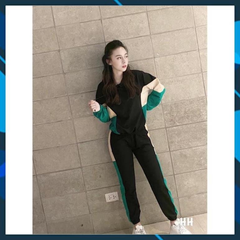 Bộ thể thao XANH/ CAM dành cho nữ