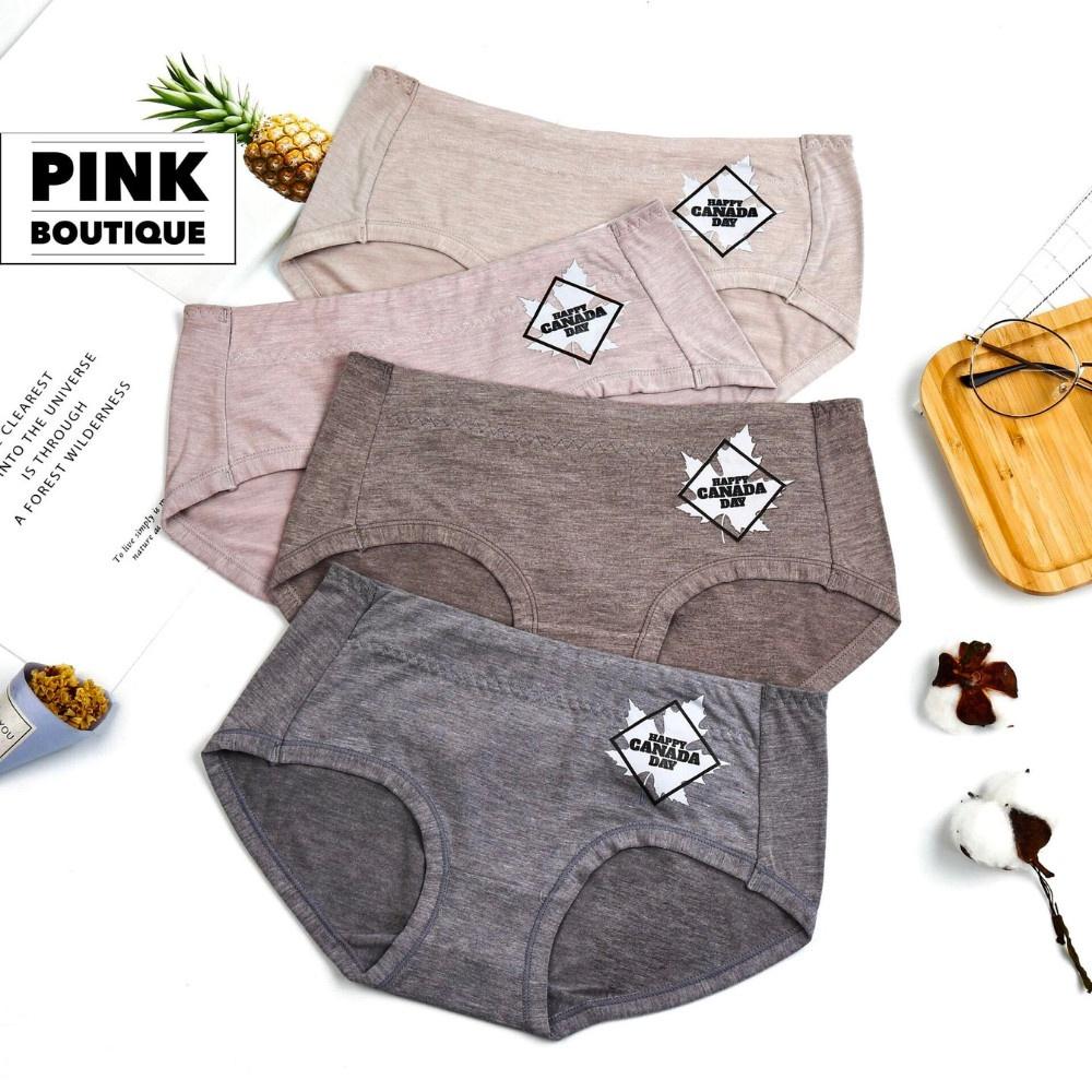 Quần Lót Cotton Nữ Trơn Kháng Khuẩn Cạp Cao Cao Cấp Mềm Mại PINKBOUTIQUE QL999