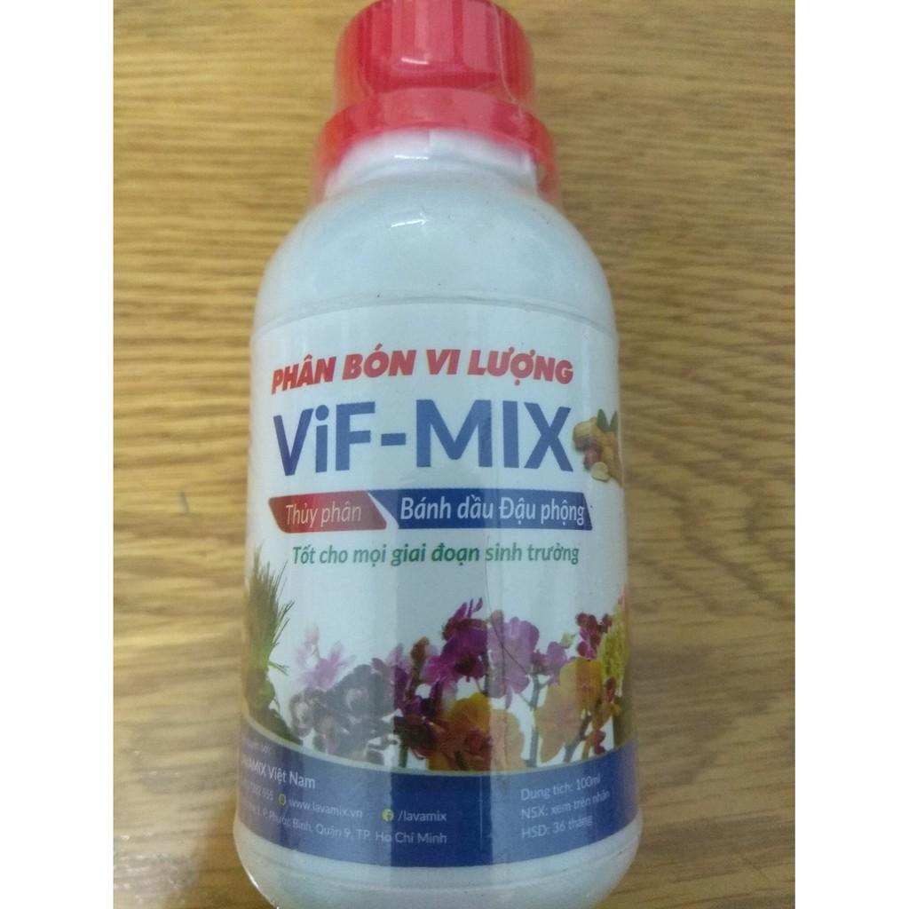 Phân bón vi lượng ViF-MIX- tốt cho mọi giai đoạn của cây - chai 100ml