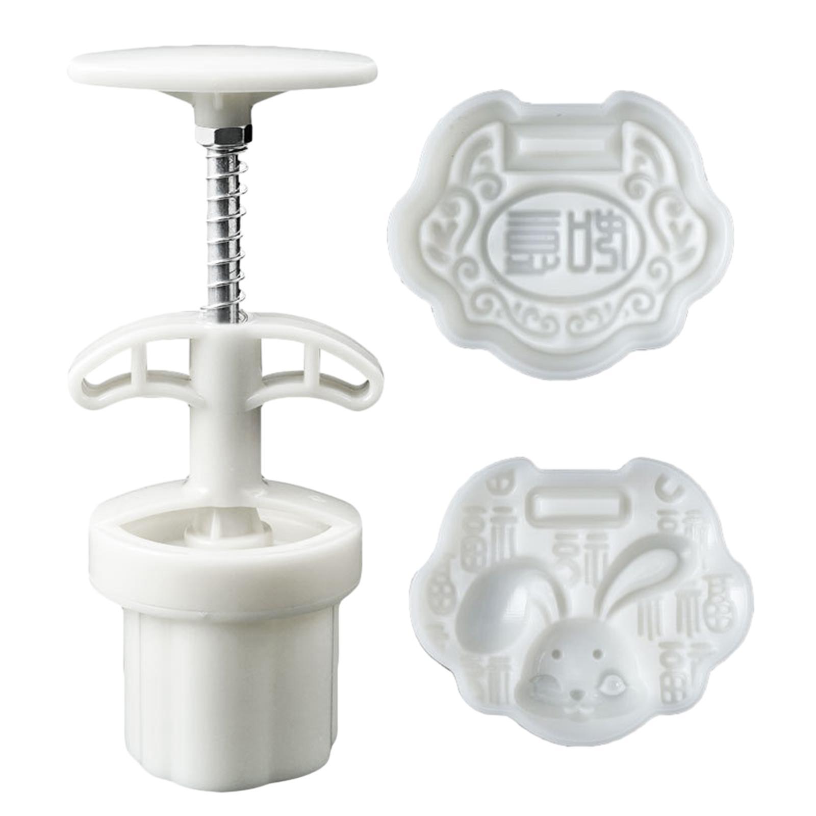 Moon Cake Maker Hand Press Cookie Stamps Pastry Tool for Dessert Cookie Cake