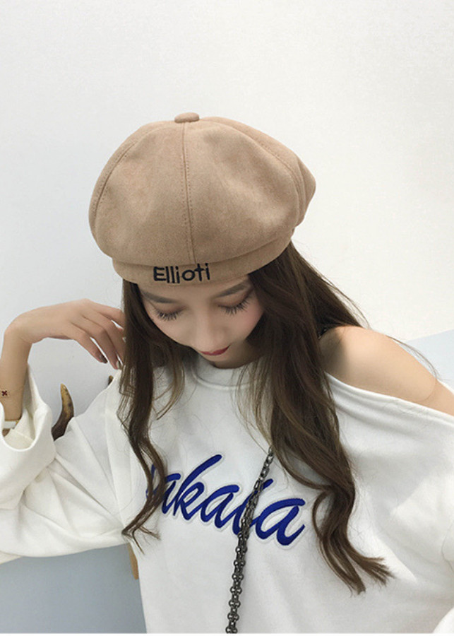 Mũ beret unisex cho cả nam và nữ thêu Elioti MV602