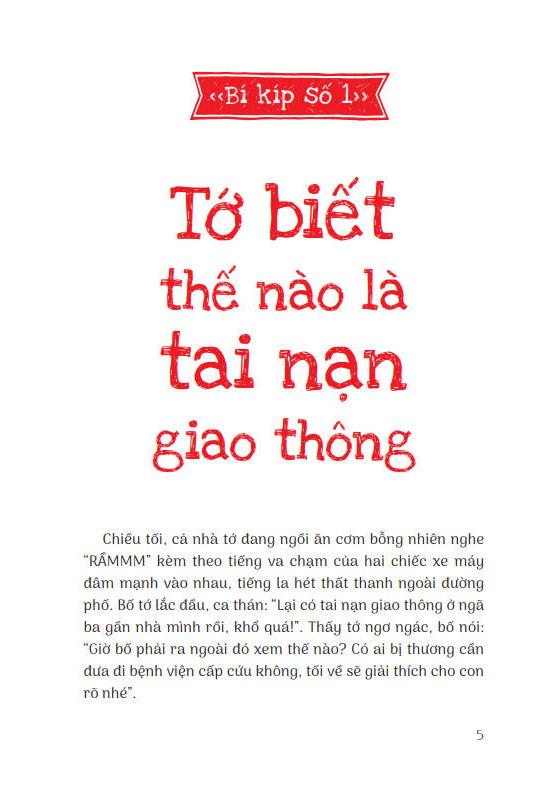 15 Bí Kíp Giúp Tớ An Toàn - Cẩm Nang Giao Thông An Toàn (Dành Cho Lứa Tuổi 6+)