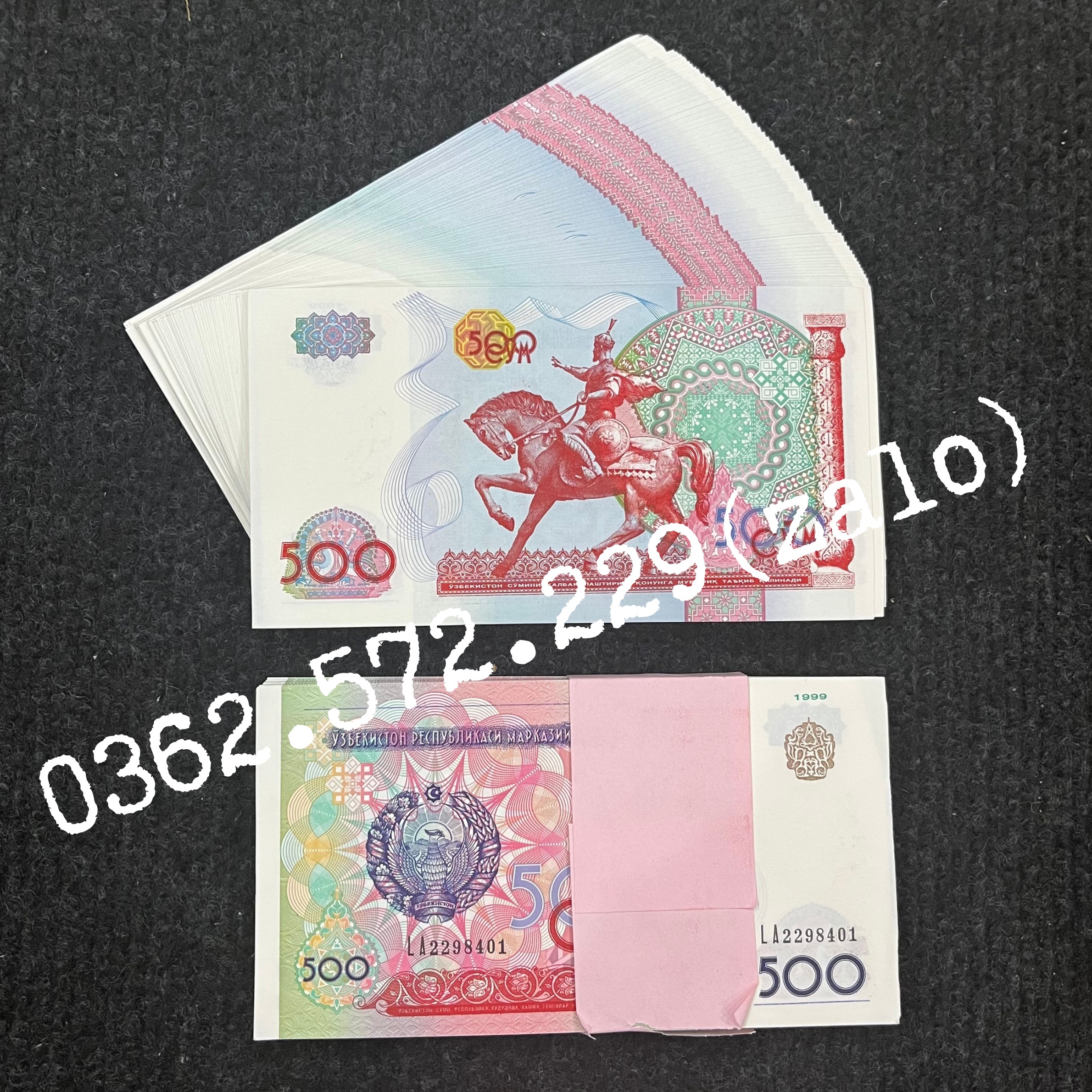 Combo 10 Tờ Ngựa mã đáo thành công của Uzberkistan làm phong thủy may mắn hút tài lộc
