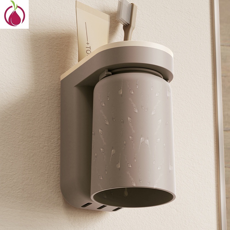 Kệ để bàn chải kem đánh răng dán tường, kệ nhà tắm để ly kèm sticker, Giá treo để bàn chải đánh răng siêu dính ,Cốc Để Bàn Chải Và Kem Đánh Răng, Dao cạo râu