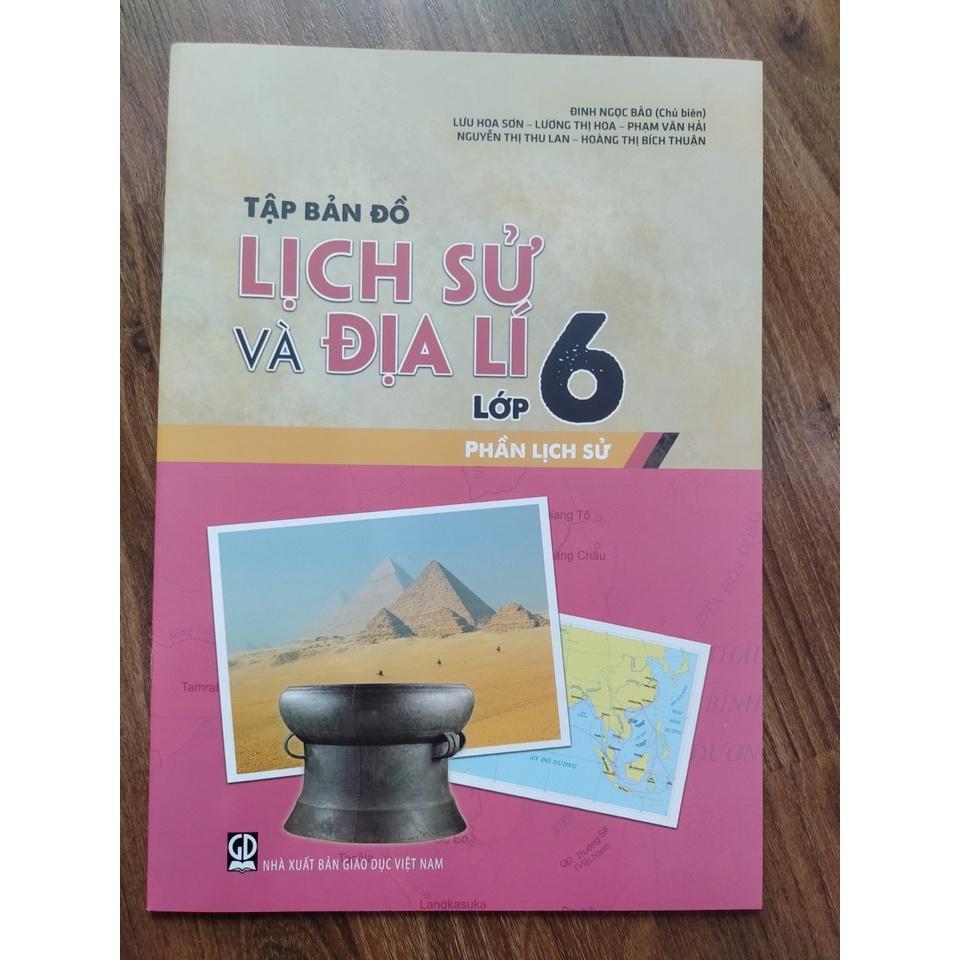 Sách - Combo Tập Bản Đồ Lịch Sử Và Địa Lí Lớp 6