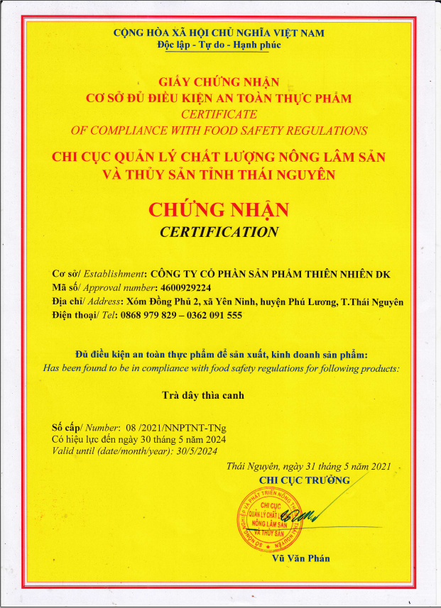 Dây thìa canh DK - Từ Dây thìa canh lá to