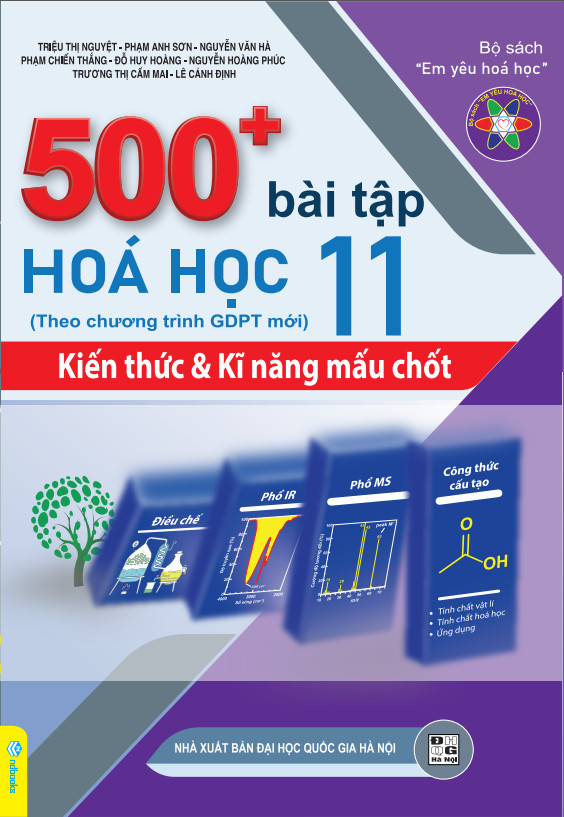 Sách - 500+ Bài Tập Hóa Học 11: Kiến thức và Kĩ năng mấu chốt - Theo chương trình GDPT mới - ndbooks