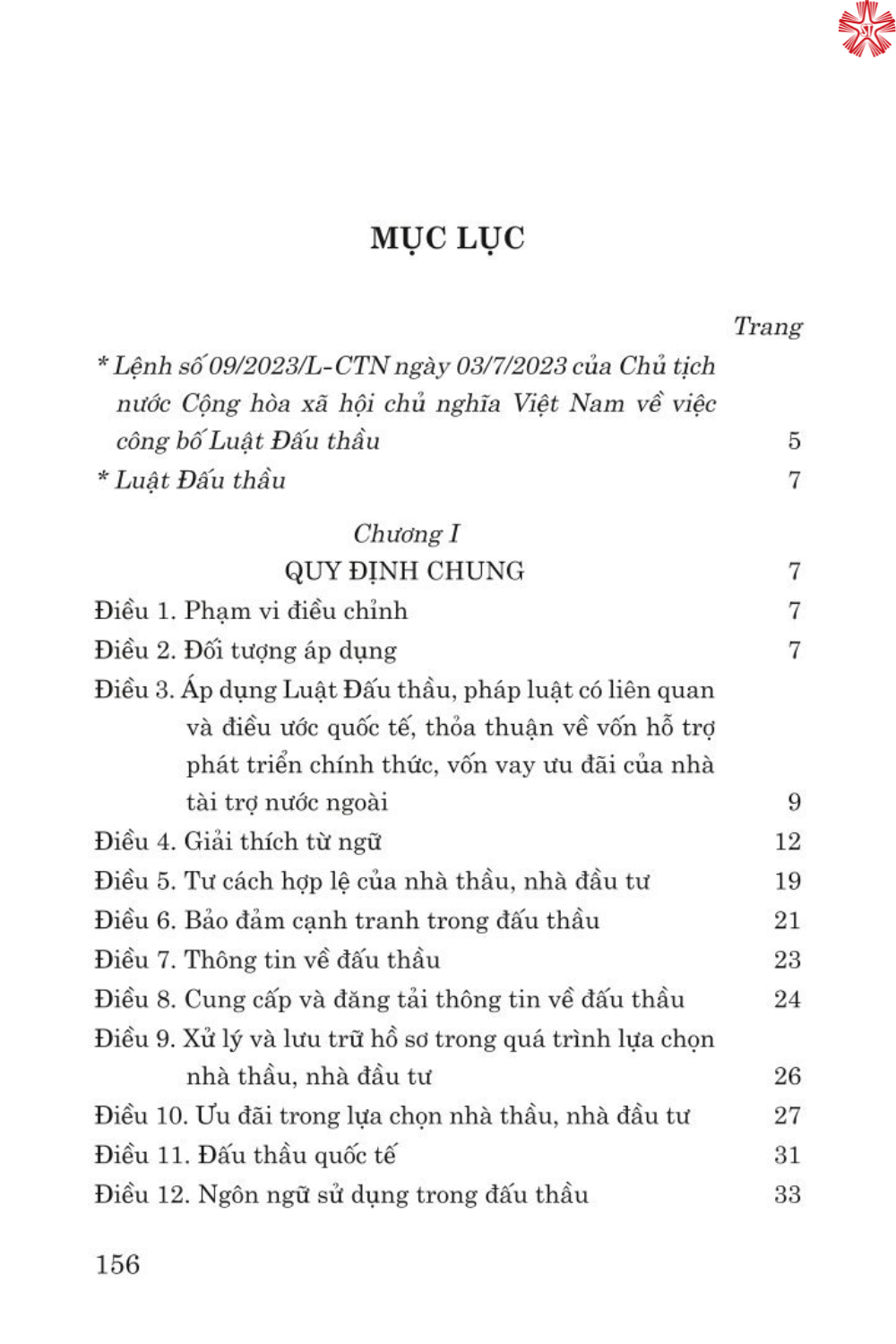 Luật đấu thầu (bản in 2024)