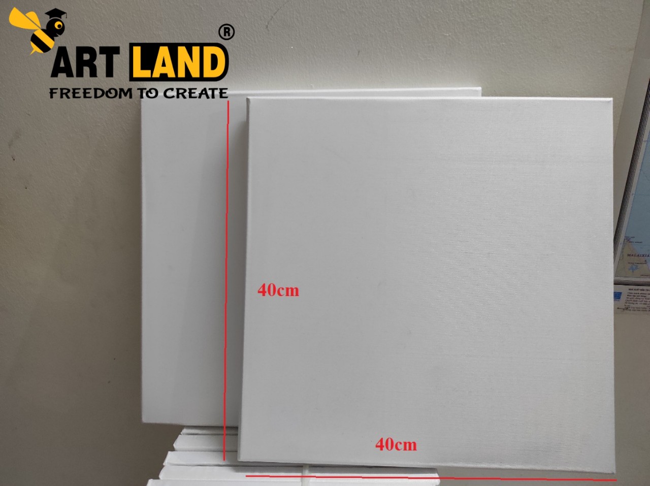 [ARTLAND]- Khung Canvas/Khung Toan Vẽ Tranh Size To (40x40,40x60, 50x70, 60x80)