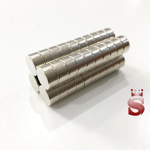 Nam châm vĩnh cửu kích thước 10x5mm mạ nikel